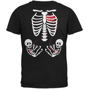 Halloween Twin Baby Skeletons T-Shirt