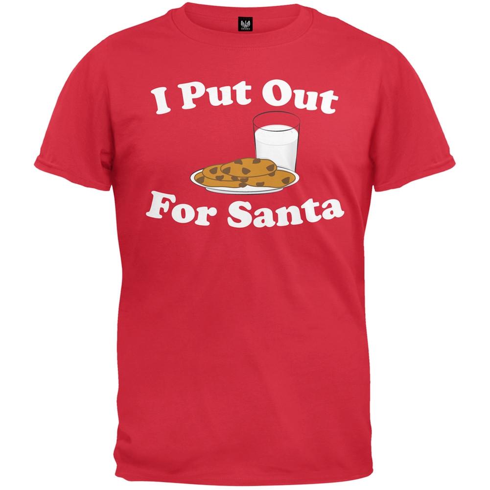 I Put Out For Santa Red T-Shirt