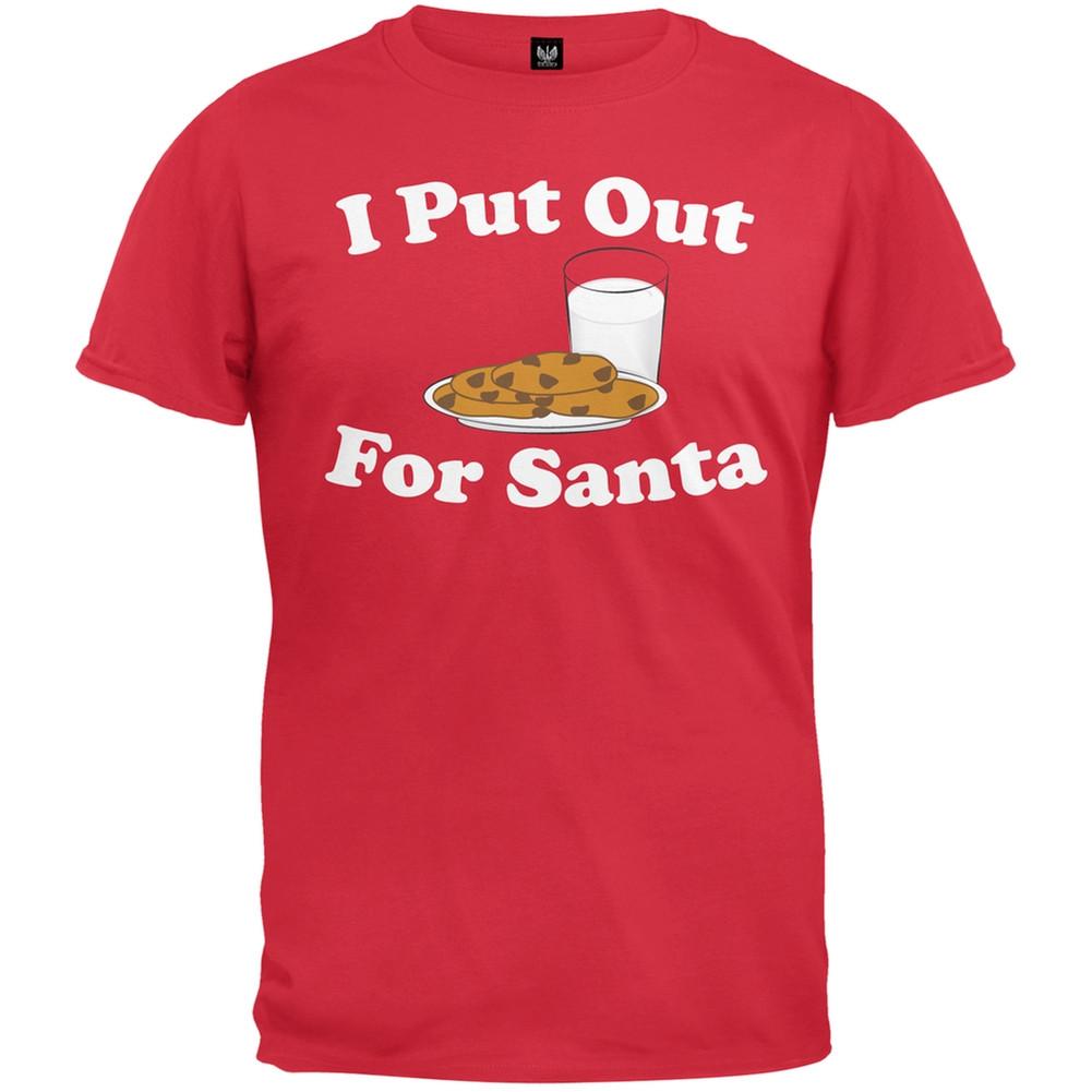 I Put Out For Santa Red T-Shirt – BadlandsChugs