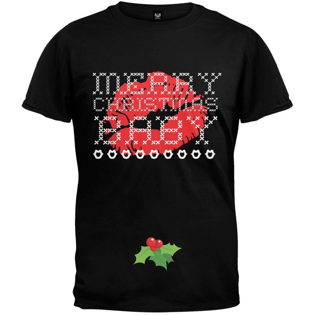 Merry Christmas Baby Ugly Christmas Black T-Shirt