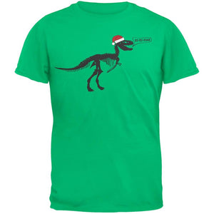 T-Rex Santa Green Youth T-Shirt