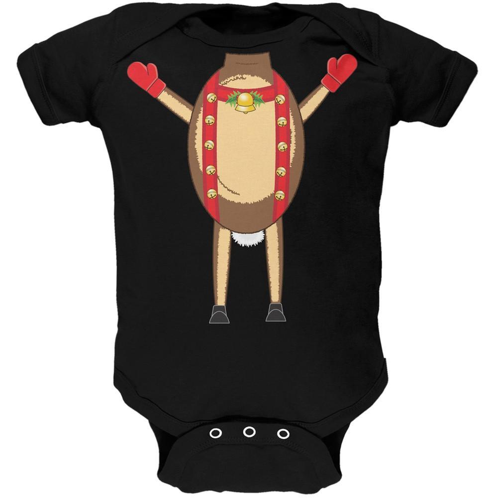 Reindeer Body Costume Infant Black Bodysuit
