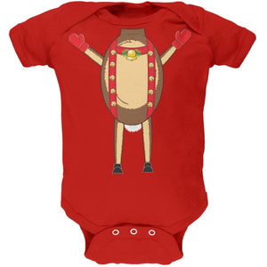 Reindeer Body Costume Red Baby One Piece