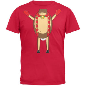 Reindeer Body Costume Red Adult T-Shirt