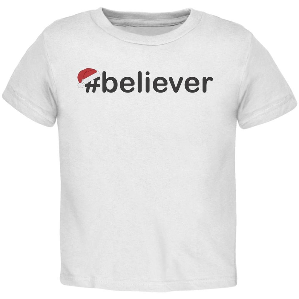 #Believer Santa Toddler Red T-Shirt