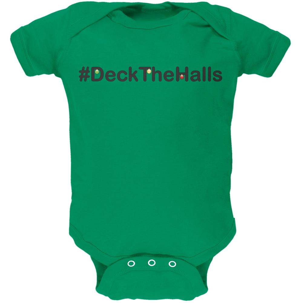 #Deck The Halls Green Infant Bodysuit