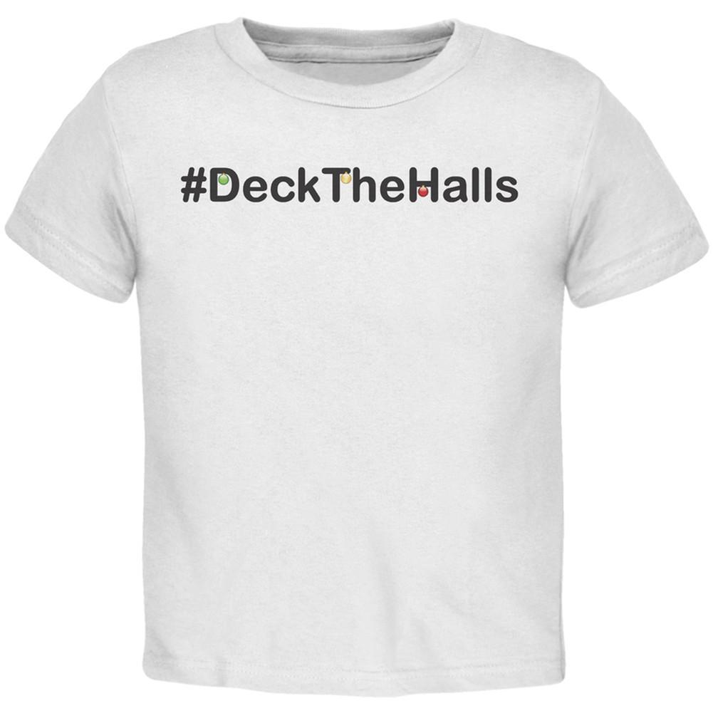Hashtag Deck The Halls Red Toddler T-Shirt