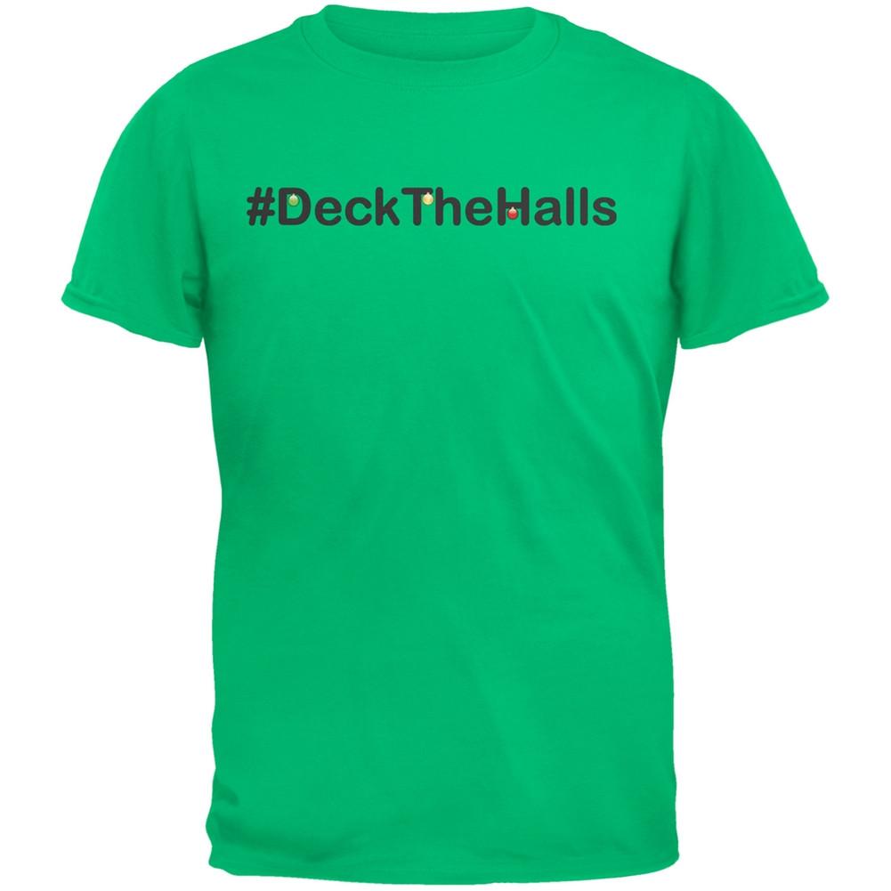 Hashtag Deck The Halls Green Youth T-Shirt