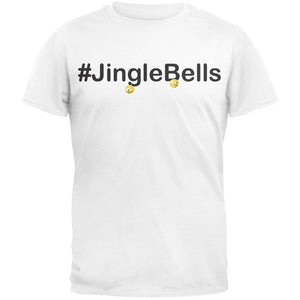 #Jinglebells Christmas Hashtag Green Adult T-Shirt