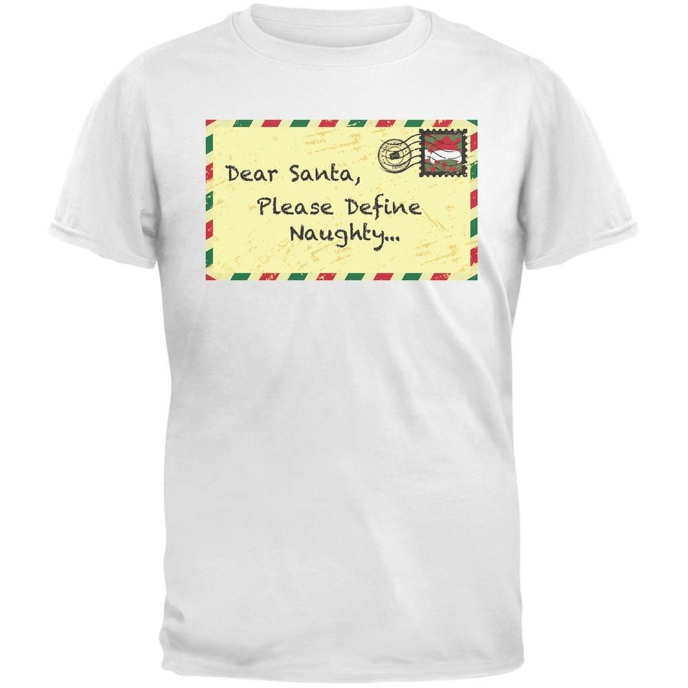 Dear Santa Please Define Naughty Black Youth T-Shirt