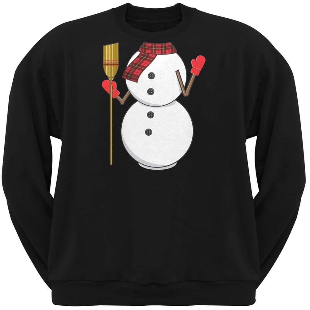 Snowman Body Costume Black Crew Neck Sweatshirt