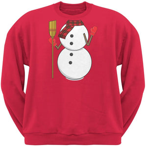 Snowman Body Costume Black Crew Neck Sweatshirt