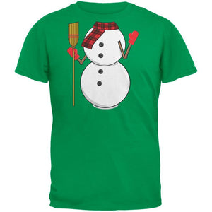 Snowman Body Costume Black Adult T-Shirt