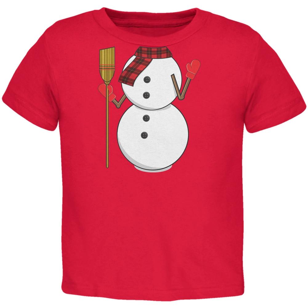 Snowman Body Costume Black Toddler T-Shirt