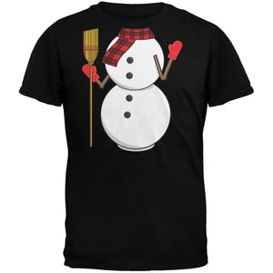 Snowman Body Costume Black Youth T-Shirt