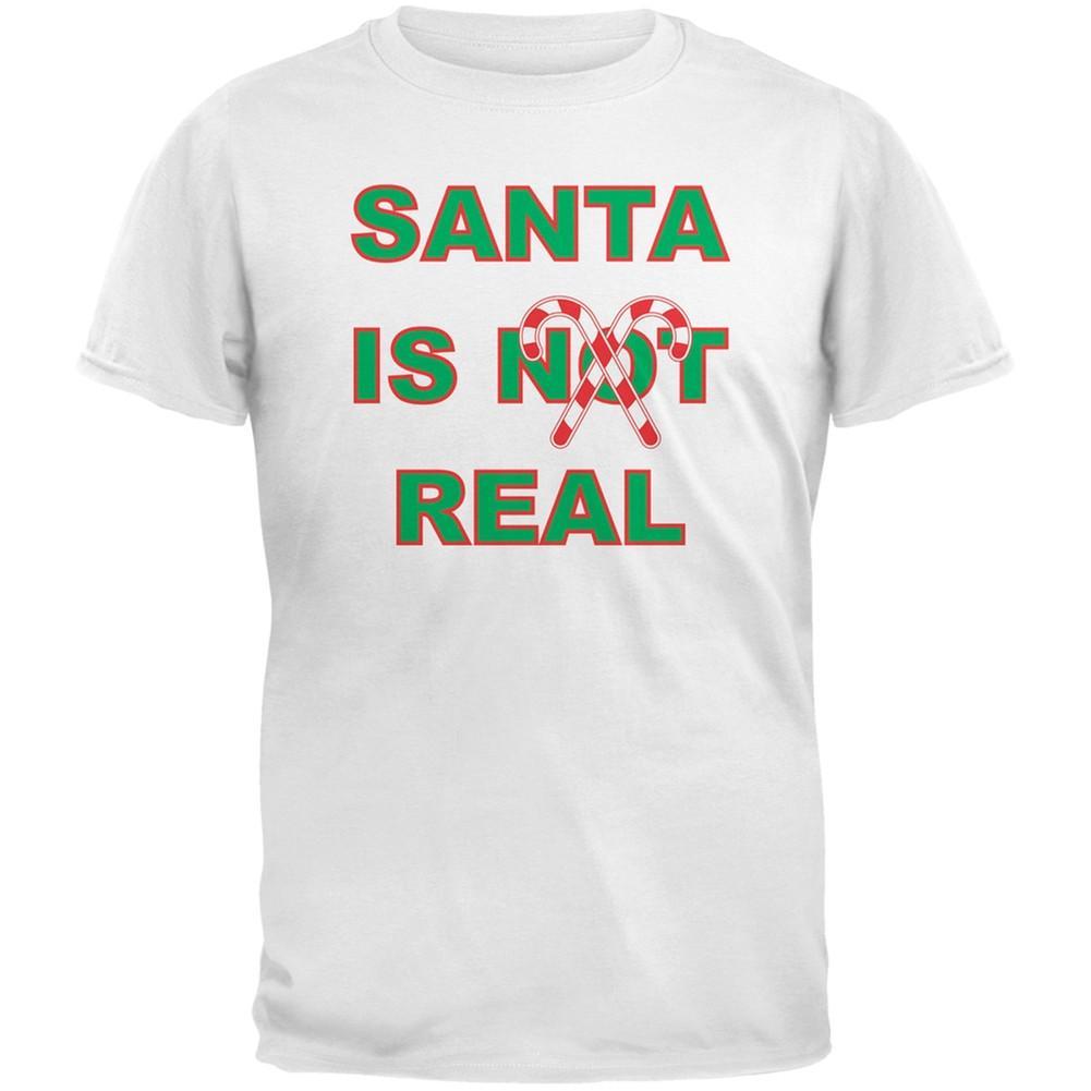 Santa Is Real Green Adult T-Shirt