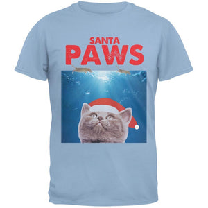 Santa Paws Black Adult T-Shirt