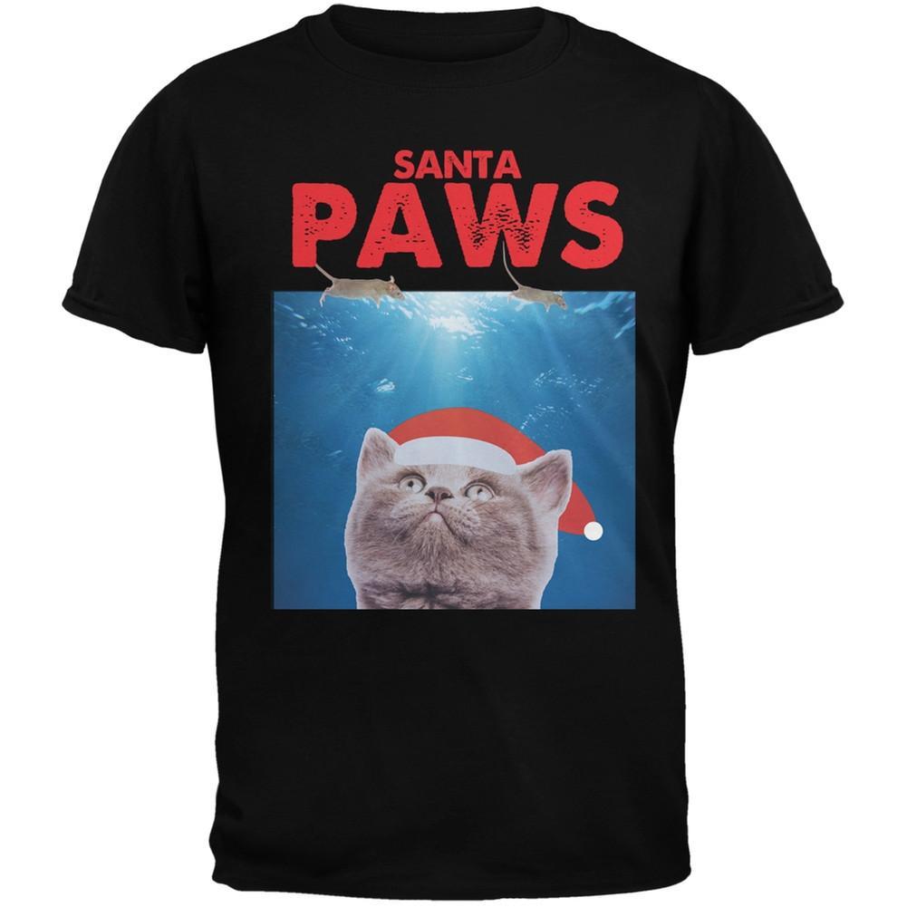 Santa Paws Black Youth T-Shirt
