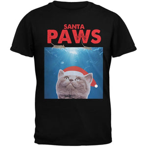 Santa Paws Black Youth T-Shirt
