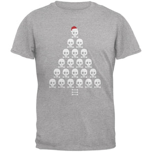 Skull & Crossbones Christmas Tree Black Youth T-Shirt