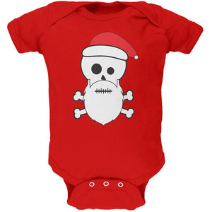 Skull and Crossbones Santa Navy Baby One Piece