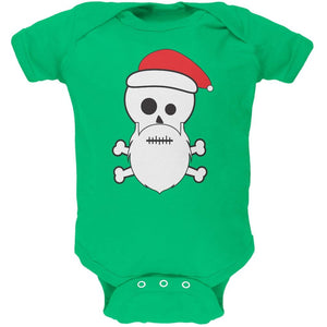 Skull and Crossbones Santa Navy Baby One Piece