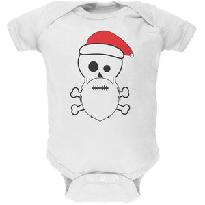 Skull and Crossbones Santa Navy Baby One Piece