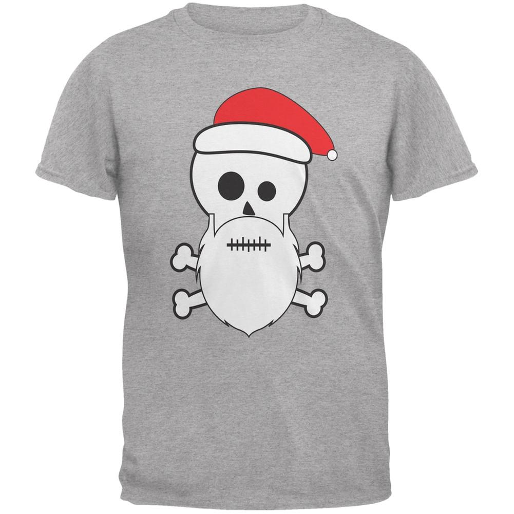 Skull and Crossbones Santa Sports Grey Youth T-Shirt