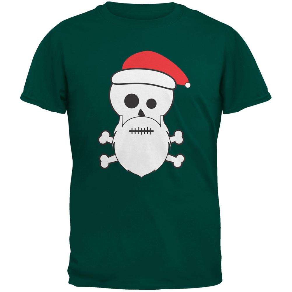 Skull and Crossbones Santa Sports Grey Youth T-Shirt