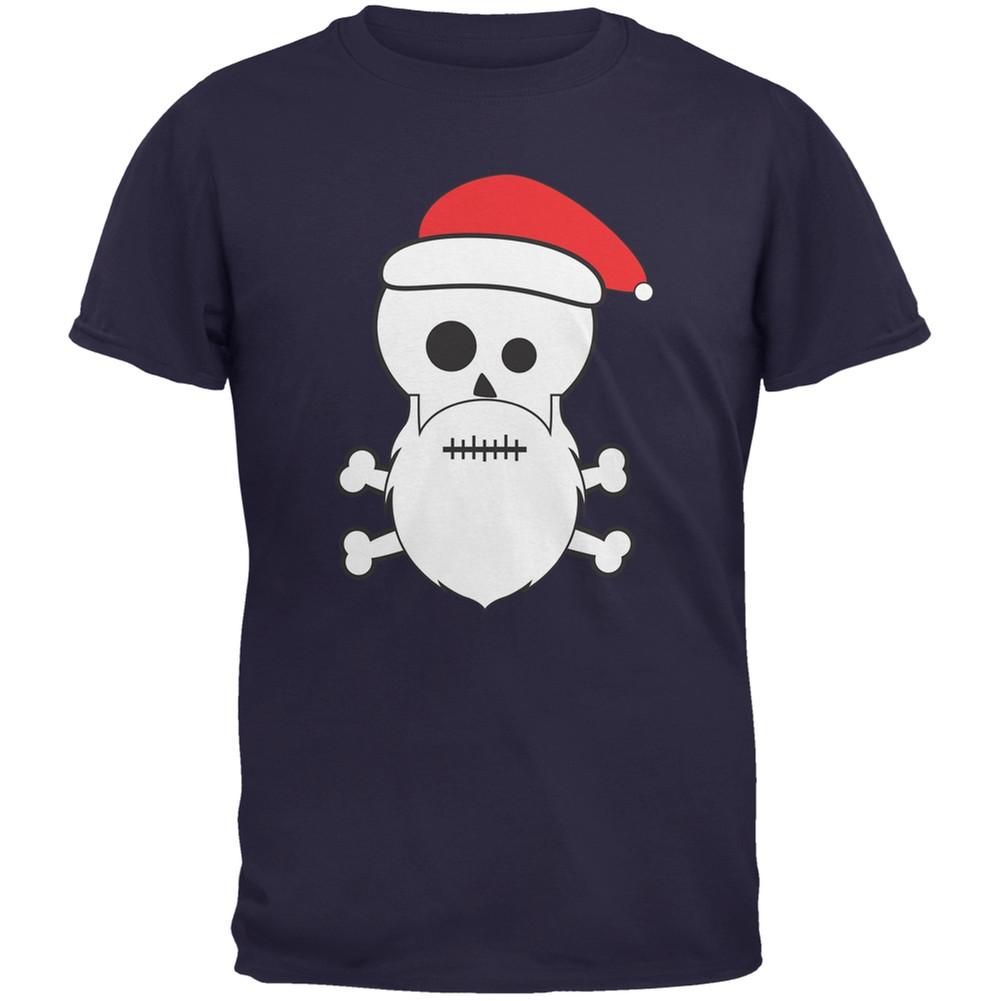 Skull and Crossbones Santa Sports Grey Youth T-Shirt