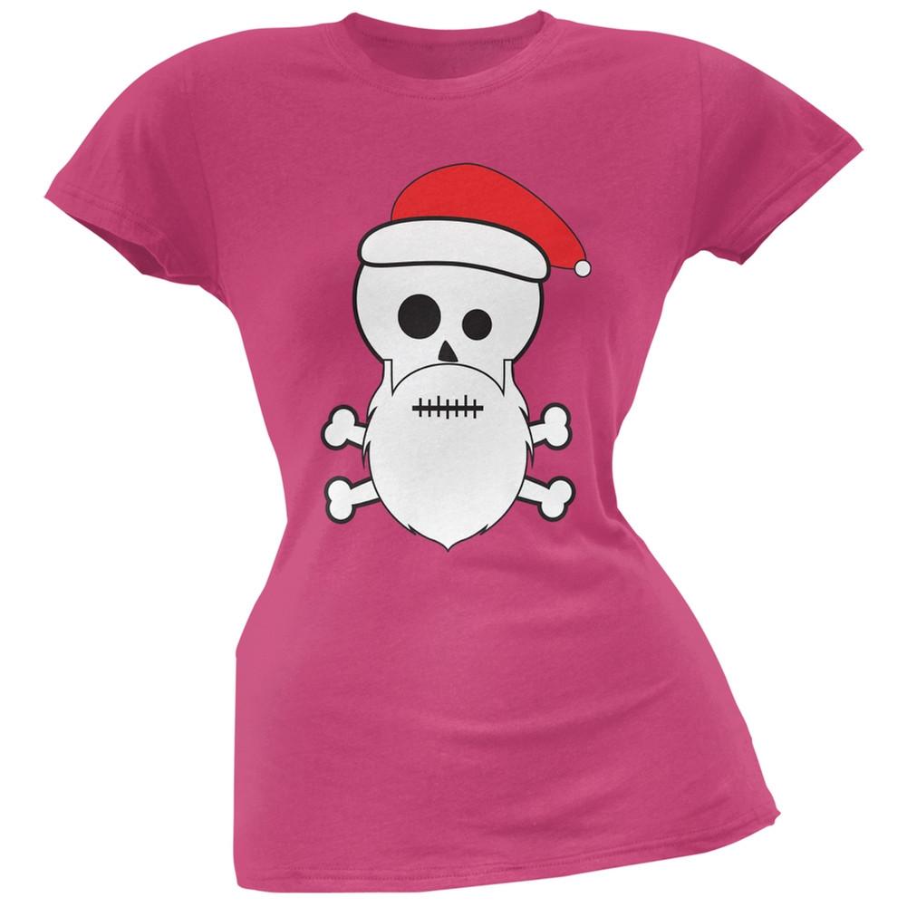 Skull and Crossbones Santa Sports Grey Juniors T-Shirt