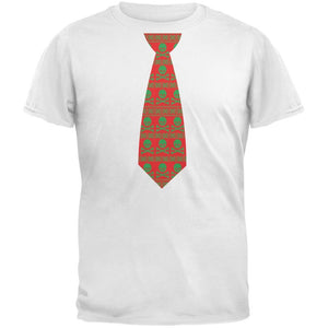 Skull And Crossbones Festive Tie Ugly Christmas Sweater Black Youth T-Shirt