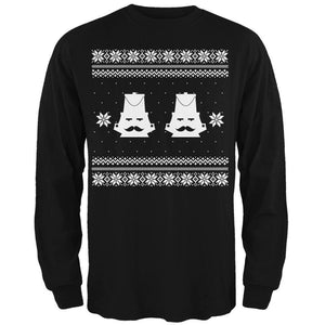 Nutcracker Ugly Christmas Sweater Black Adult Long Sleeve T-Shirt