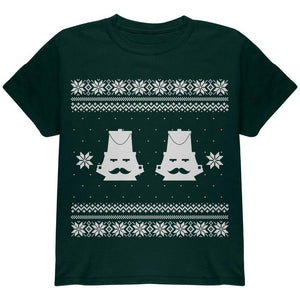 Nutcracker Ugly Christmas Sweater Black Youth T-Shirt