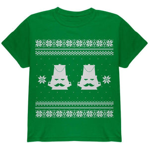 Nutcracker Ugly Christmas Sweater Black Youth T-Shirt