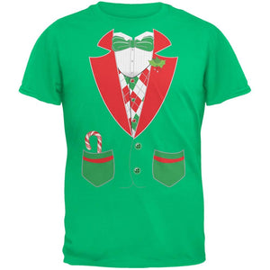 Christmas Tuxedo Costume Black Youth T-Shirt