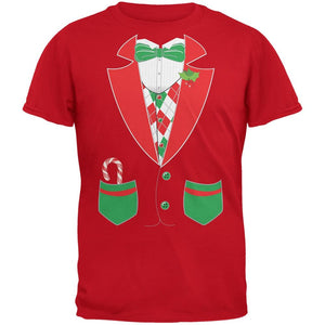 Christmas Tuxedo Costume Black Youth T-Shirt