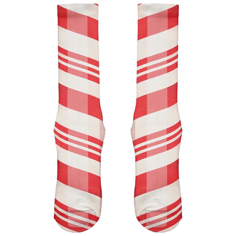 Christmas Candy Cane All Over Socks