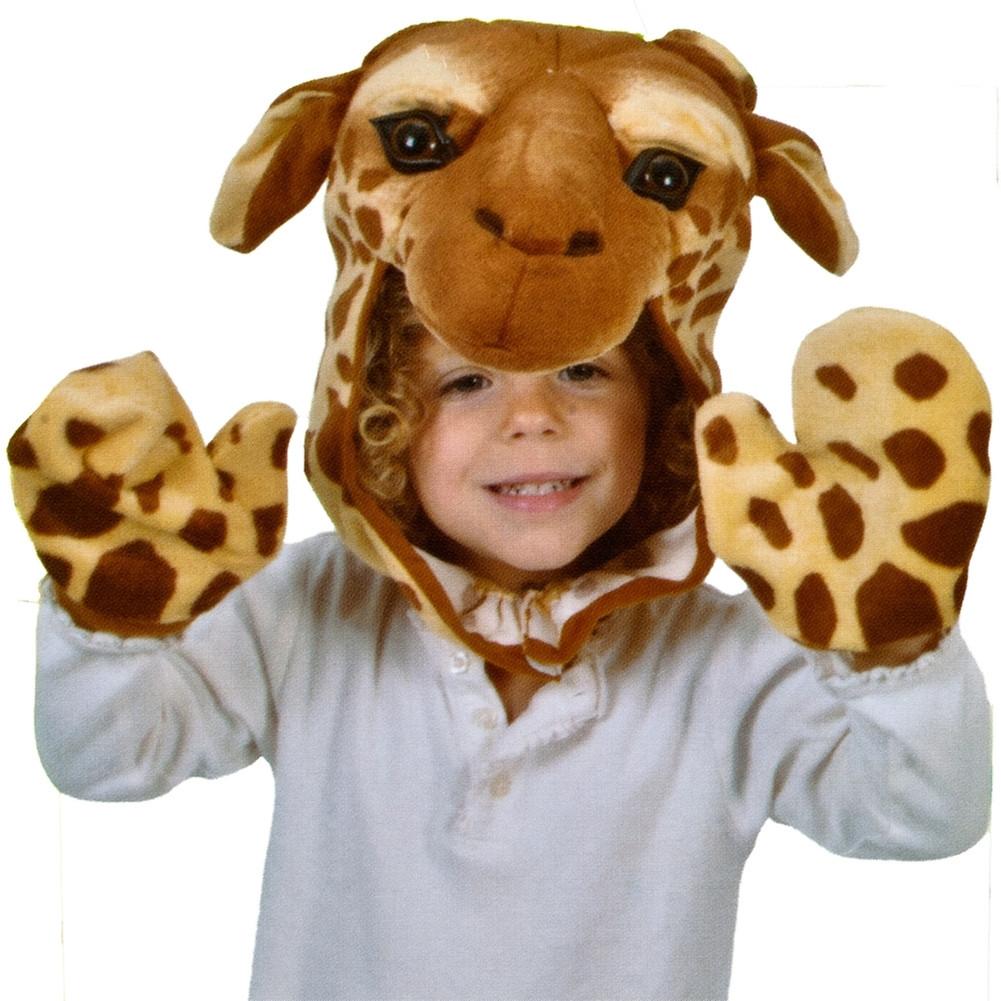 Giraffe Cap & Paw Kid's Costume Set